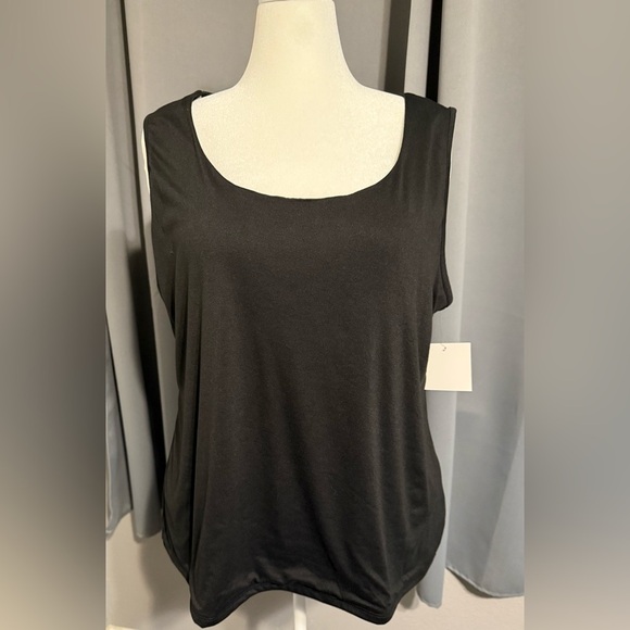 Free Kisses Black Sleeveless Tank Top - Plus Size 3X - NWT - Picture 1 of 4